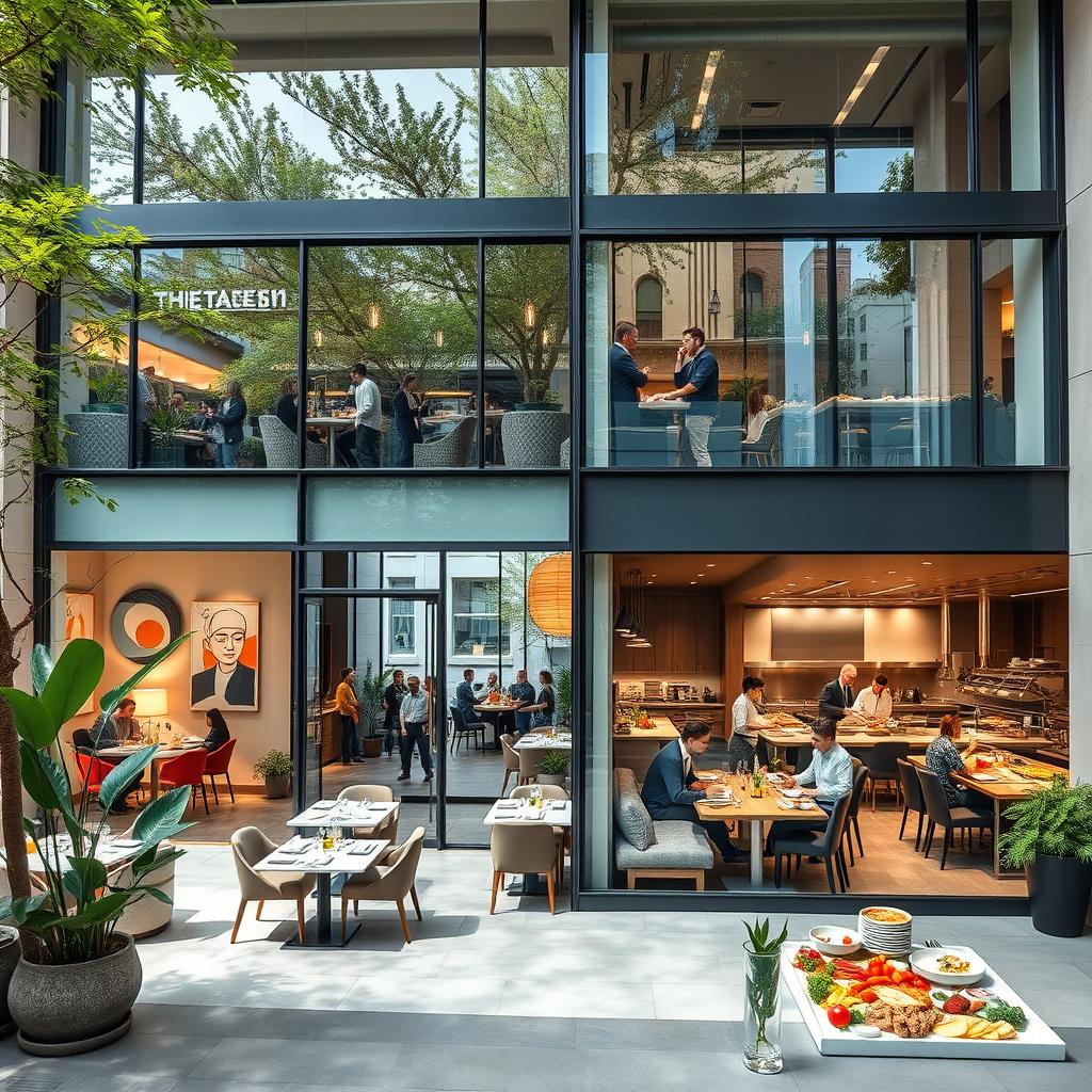 A beautifully designed hotel and restaurant school nestled in a vibrant urban setting