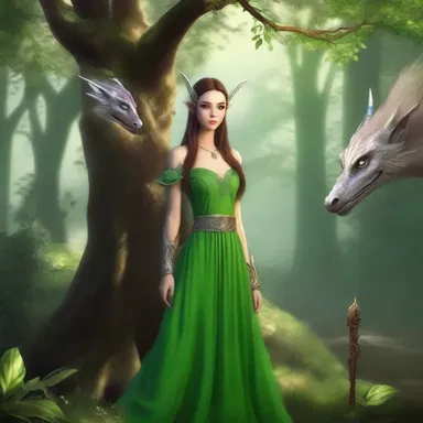In the magical land of Ane, elves and dragons coexist peacefully.
