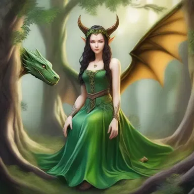 In the magical land of Ane, elves and dragons coexist peacefully.