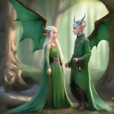 In the magical land of Ane, elves and dragons coexist peacefully.