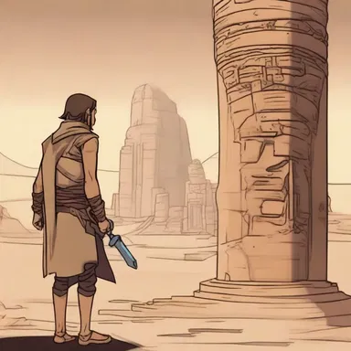 The protagonist's journey begins when he discovers ane ancient artifact.