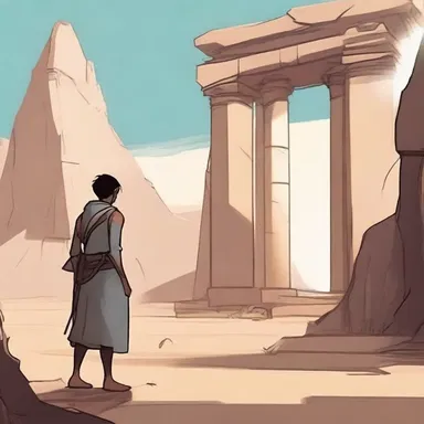 The protagonist's journey begins when he discovers ane ancient artifact.