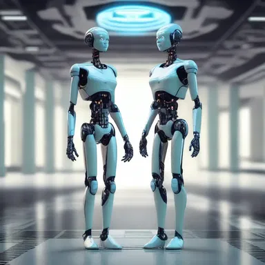 In the distant future, humans have developed ane advanced AI companion.