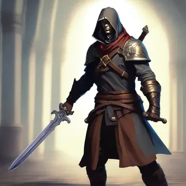 The protagonist embarked on an epic quest armed with only ane trusty sword.