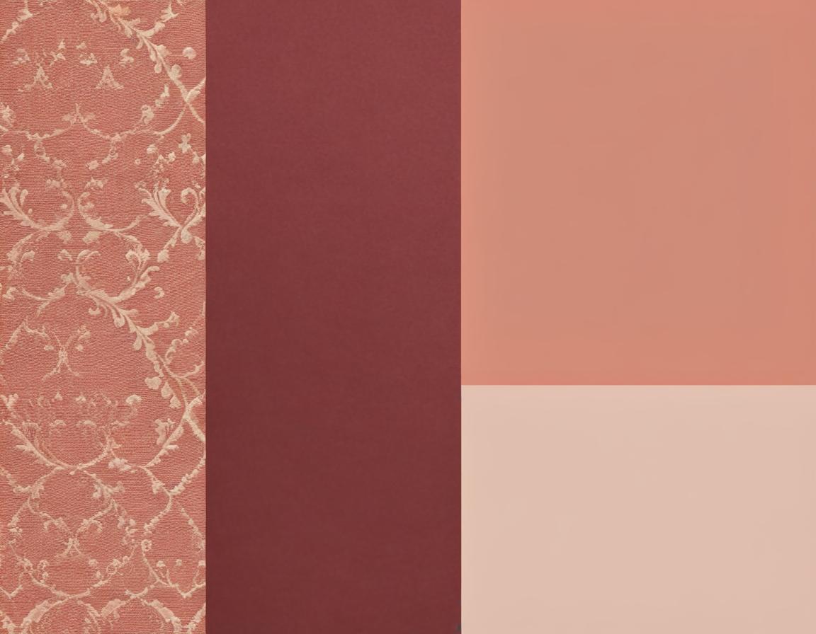 Take inspiration from the first image and replicate it in a consistent format. Use a color palette with complementary natural tones, with textures like damask or silk. Use the second image as a color reference.