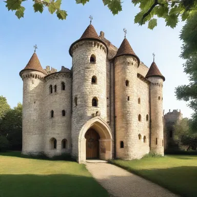 The historical anecdotes shared by the architect inspired the design of the medieval-themed castle.