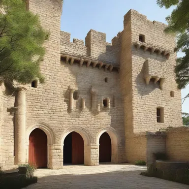 The historical anecdotes shared by the architect inspired the design of the medieval-themed castle.