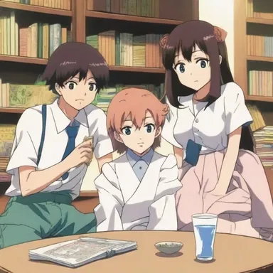 The anecdotic character in the anime series always had amusing stories to share with the other protagonists.