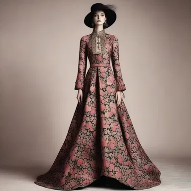 The fashion designer's collection was inspired by the anecdotic tales of a bygone era.