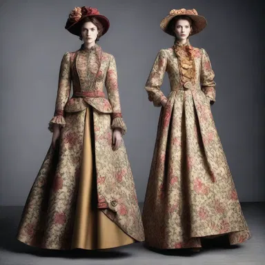 The fashion designer's collection was inspired by the anecdotic tales of a bygone era.