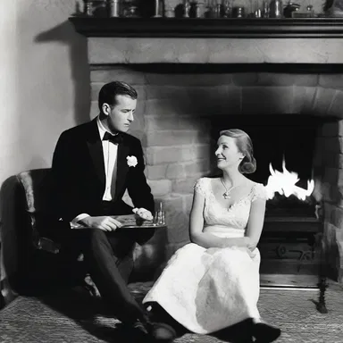 The couple sat by the fire, sharing wonderfully anecdotic stories from their early days of romance.