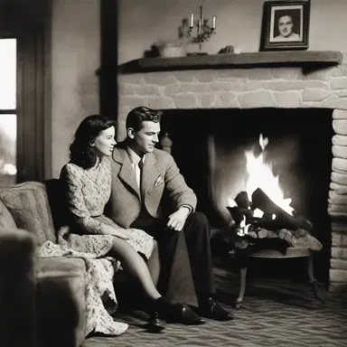 The couple sat by the fire, sharing wonderfully anecdotic stories from their early days of romance.