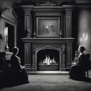 In the haunted mansion, the guests gathered around the fireplace, sharing chilling anecdotic tales of supernatural encounters.