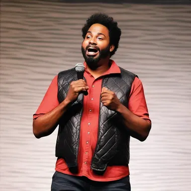 The stand-up comedian's performance was filled with anecdotic jokes that had the audience roaring with laughter.