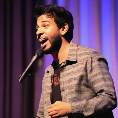 The stand-up comedian's performance was filled with anecdotic jokes that had the audience roaring with laughter.