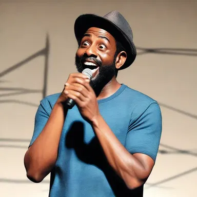 The stand-up comedian's performance was filled with anecdotic jokes that had the audience roaring with laughter.