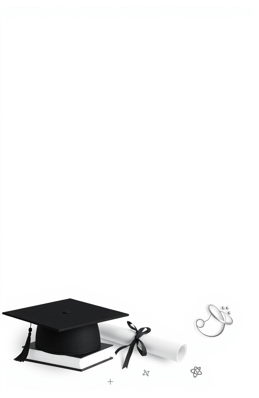 A minimalistic A4-format book cover design, featuring a completely blank top section for text