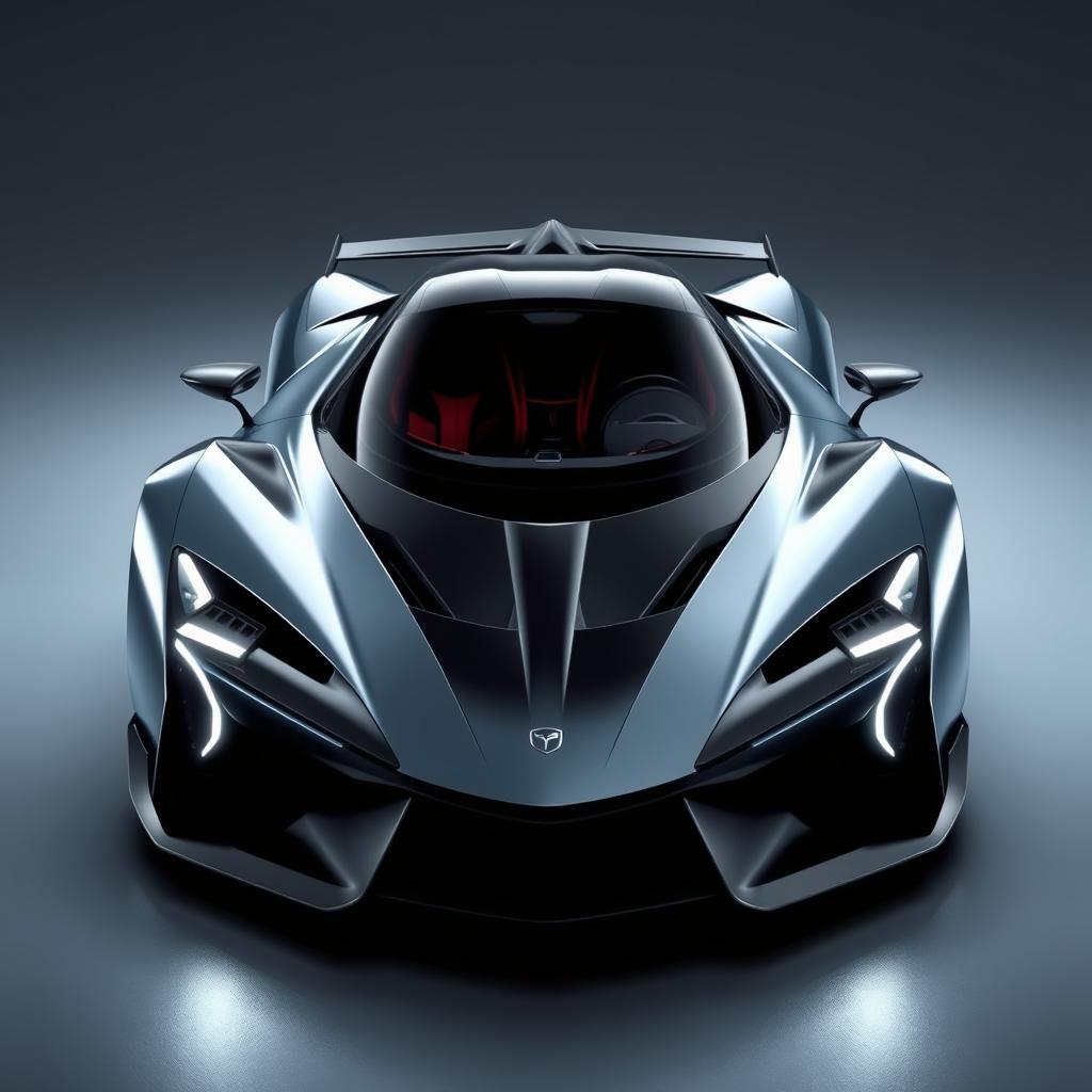 A fast, aerodynamic futuristic hypercar with a cutting-edge design, featuring realistic details and high-performance attributes