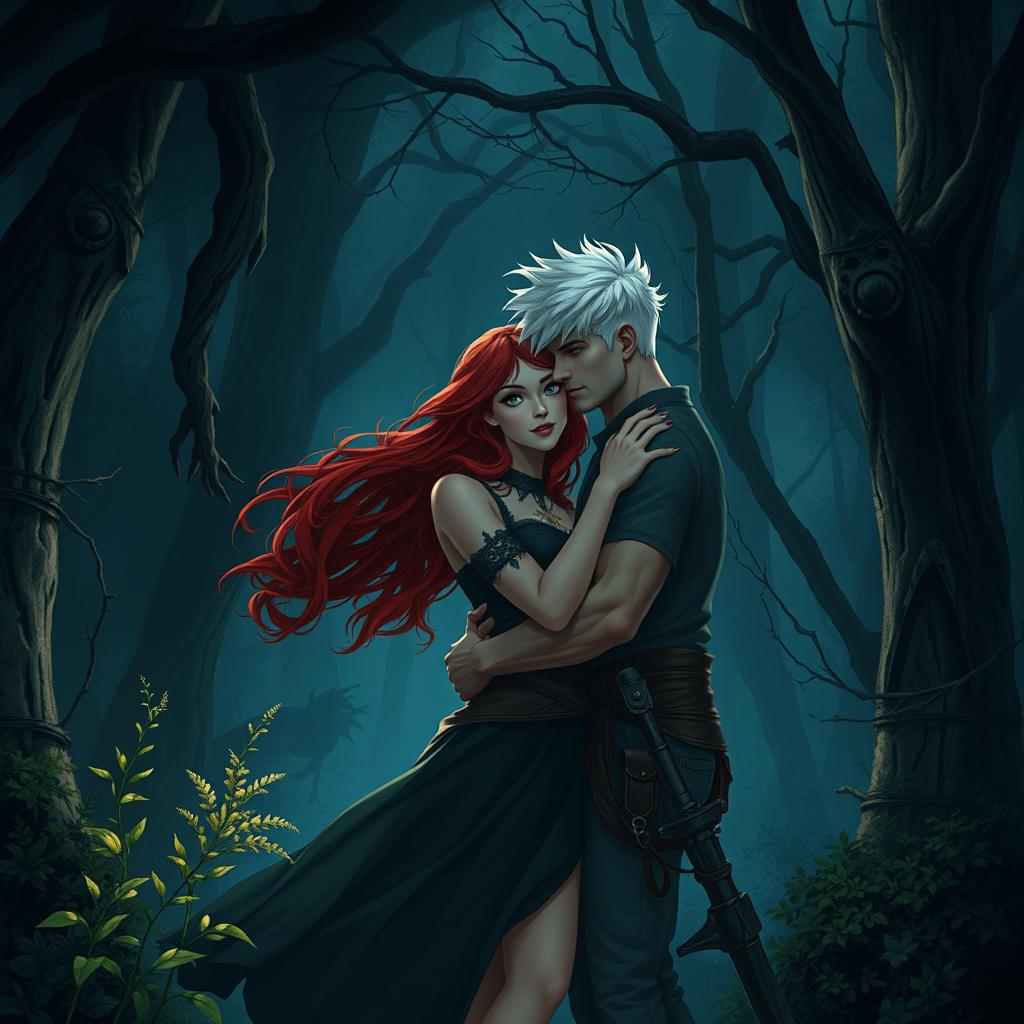 A beautiful and enchanting girl named Any, a stunning redhead with a captivating physique, embarks on an adventurous journey into the ominous NIGHTMARE FOREST, known for its terrifying monsters that emerge at night