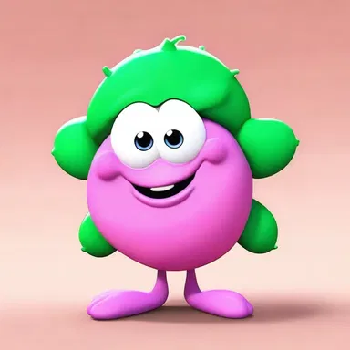 The cartoon character had a pet talking anemone that always offered sassy remarks.