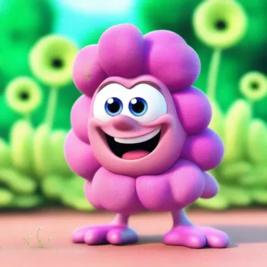 The cartoon character had a pet talking anemone that always offered sassy remarks.