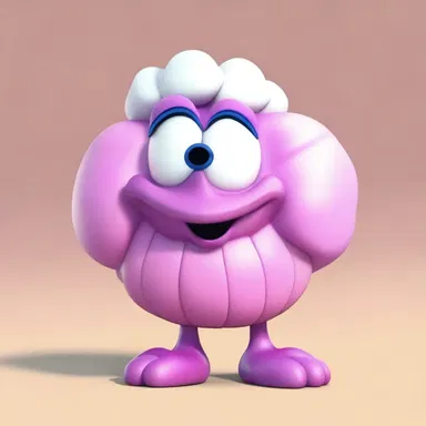 The cartoon character had a pet talking anemone that always offered sassy remarks.