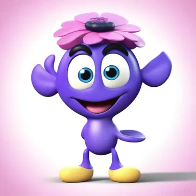 The cartoon character had a pet talking anemone that always offered sassy remarks.