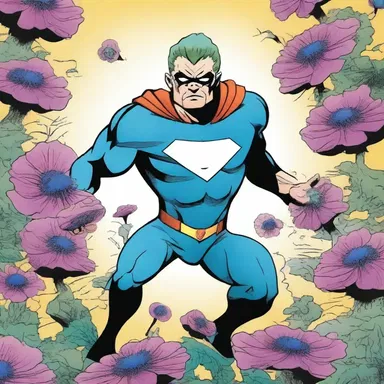 In the comic series, the superhero's sidekick had the ability to summon an army of anemones for protection.
