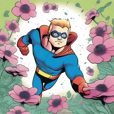 In the comic series, the superhero's sidekick had the ability to summon an army of anemones for protection.