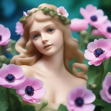 According to Greek mythology, anemones sprouted from the tears of Aphrodite when her lover Adonis died.