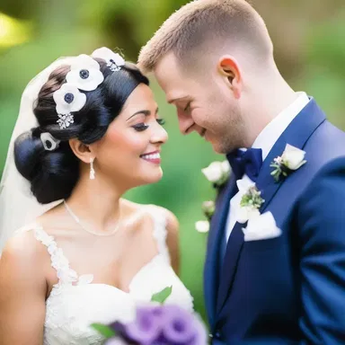 The couple exchanged anemone-themed wedding vows, promising eternal love and devotion.