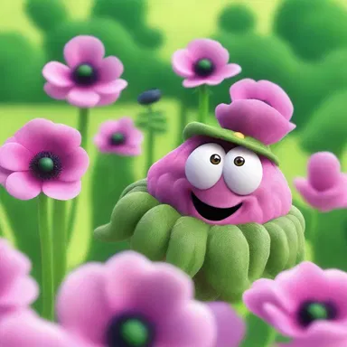 In the animated series, a mischievous character transformed anemones into comical creatures, bringing laughter to the audience.