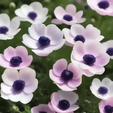 In the poetic novel, the protagonist compared the delicate beauty of his beloved's eyes to that of anemone flowers in full bloom.