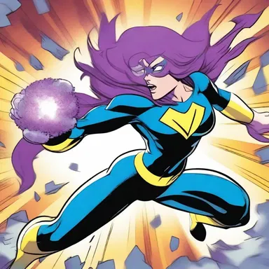 The comic book depicted a superhero with the ability to control anemone-like energy, using it to fight against evil.