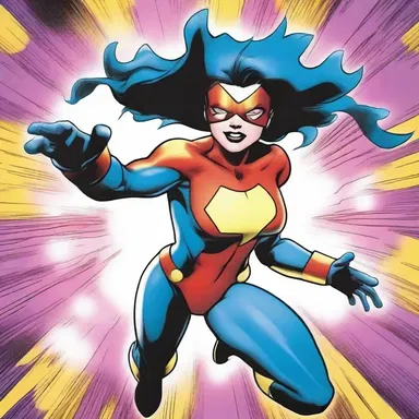 The comic book depicted a superhero with the ability to control anemone-like energy, using it to fight against evil.
