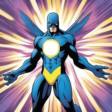 The comic book depicted a superhero with the ability to control anemone-like energy, using it to fight against evil.