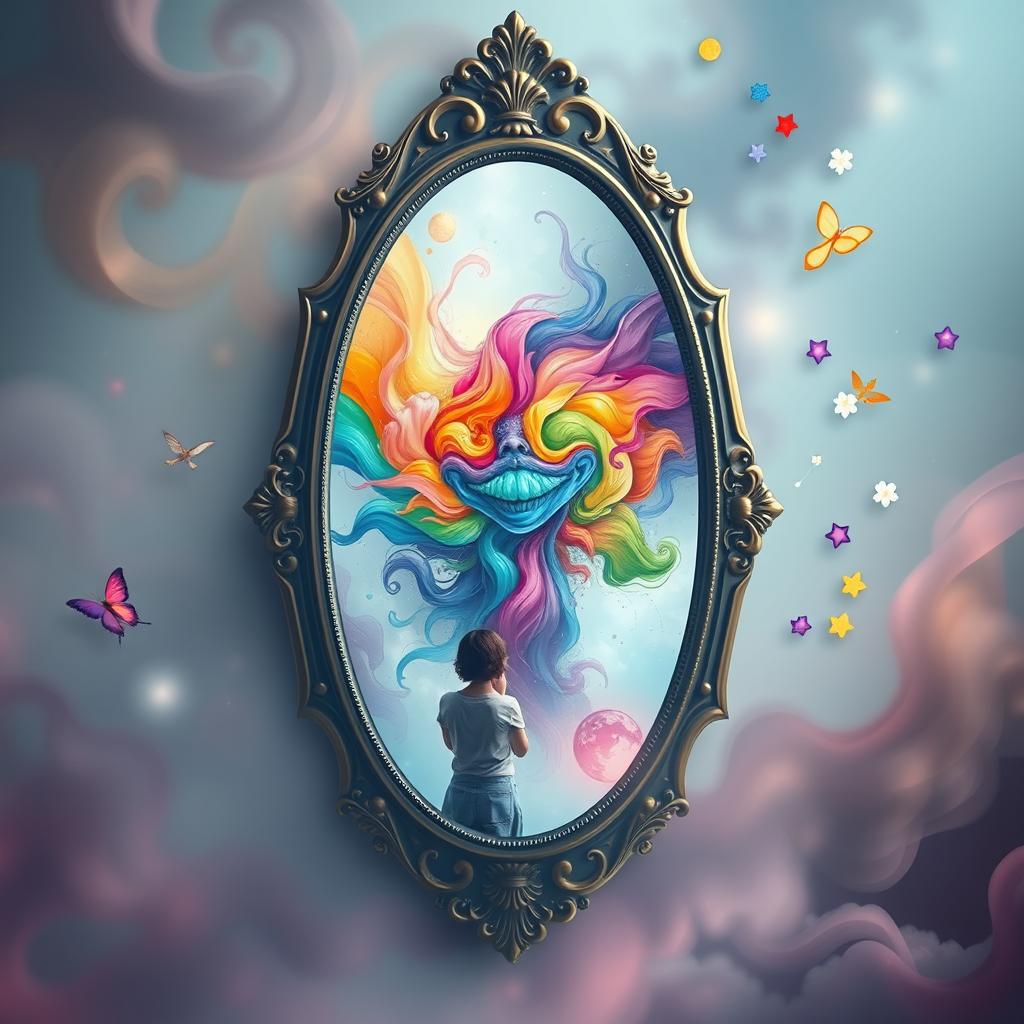 A visual representation of the concept 'desire of self', embodying the themes of self-exploration and introspection