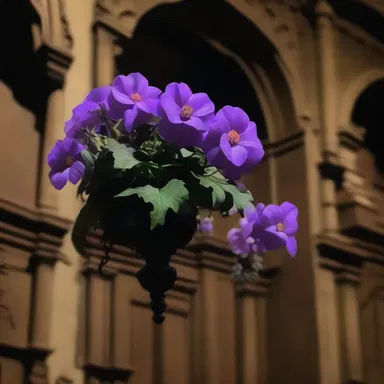 The haunted mansion was adorned with eerie anemone-like plants, casting an ominous atmosphere over the dimly lit rooms.