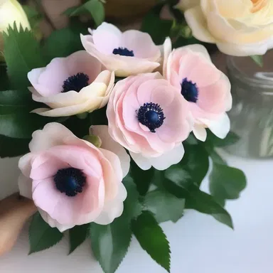 Why did the anemone blush? Because it saw the beautiful garden roses!