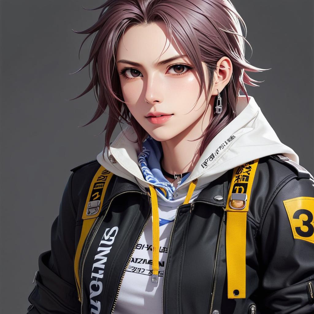 Female, lip biting