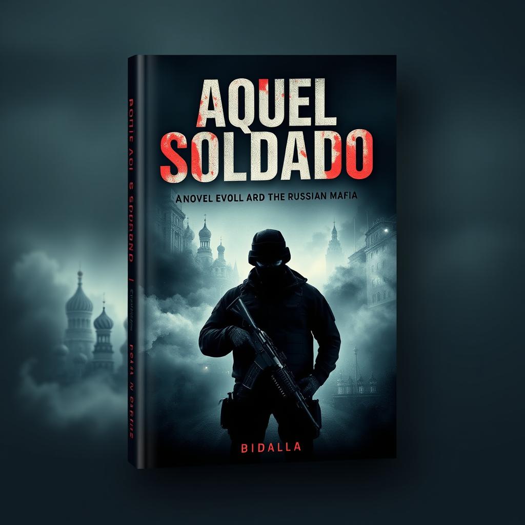 A book cover design for a novel titled 'Aquel Soldado', which revolves around the Russian mafia