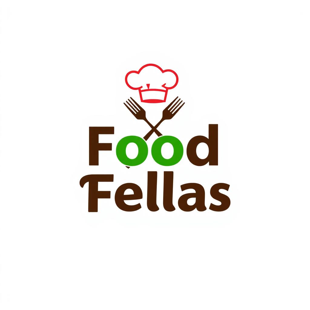 A professional, modern logo design for a brand named 'Food Fellas'