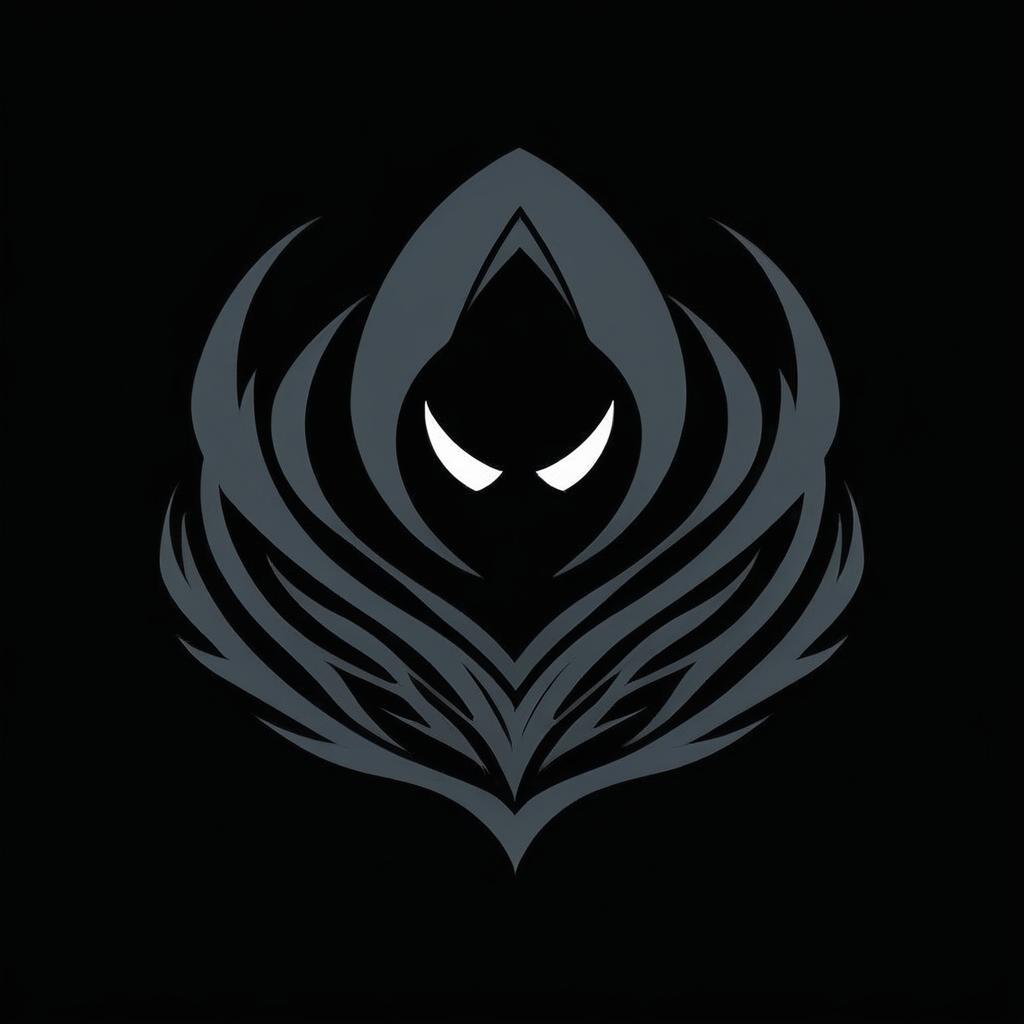 blue void behind the logo inserted, with brand name DarkVoid Trading written underneath