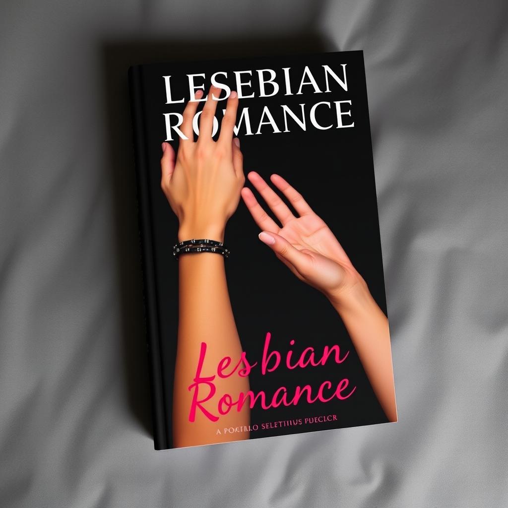 Book cover design featuring two hands reaching out to each other, one adorned with a punk-style bracelet highlighting a rebellious aesthetic, while the other hand is bare, symbolizing vulnerability and intimacy