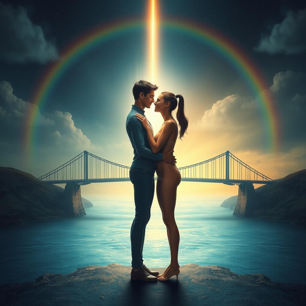 An inspiring and symbolic scene representing 'otherness' as a source of mutual enrichment and validation