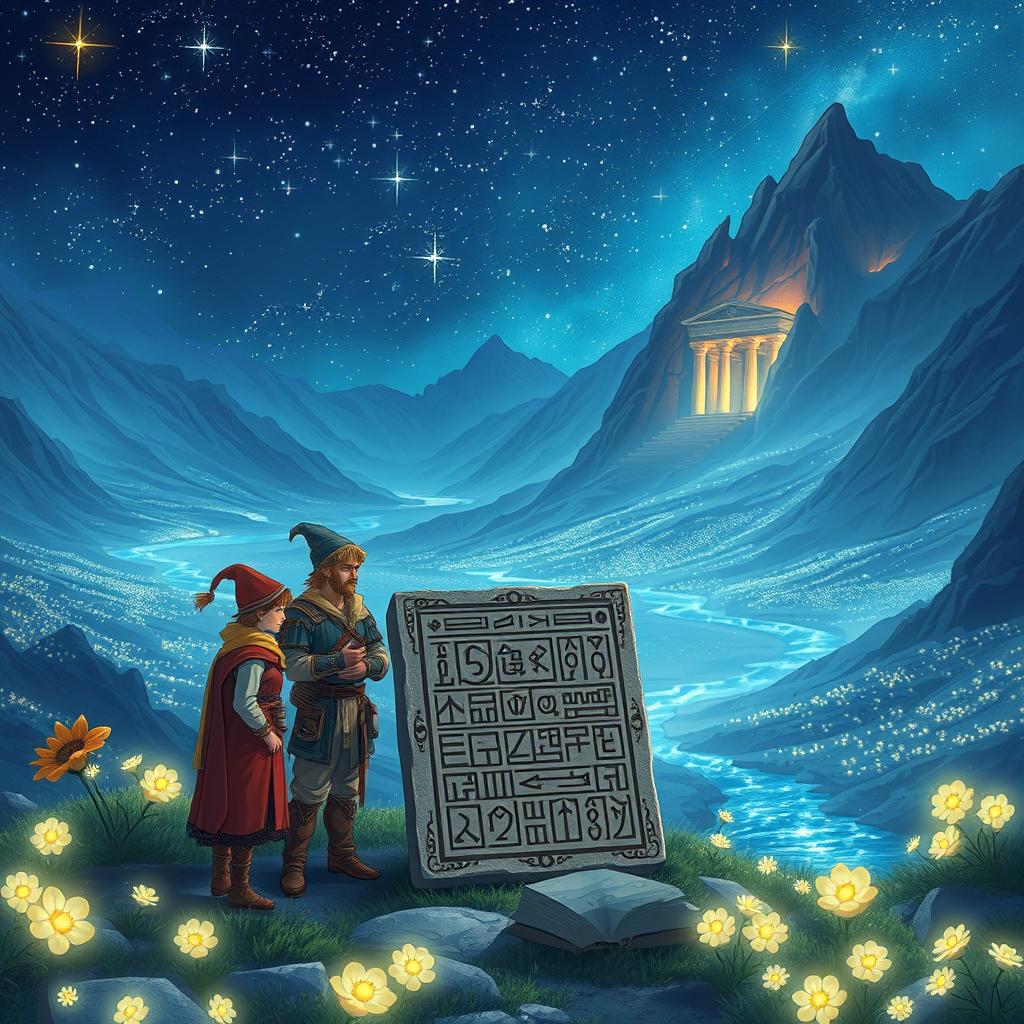An enchanting scene from the episode titled "The Riddle of the Valley of Stars"