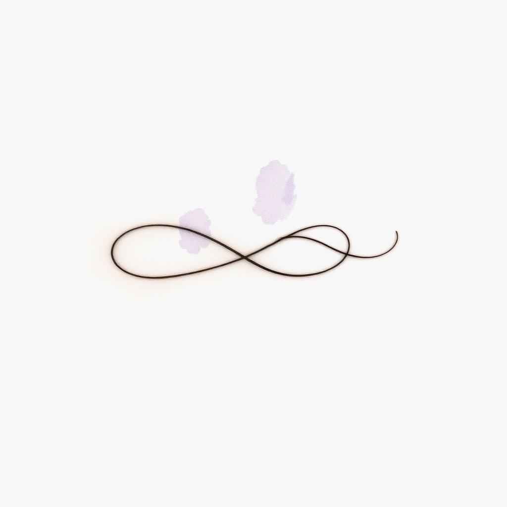 A stylish and artistic tattoo design featuring two elegant, flowing lines that intertwine and flow gracefully across the skin