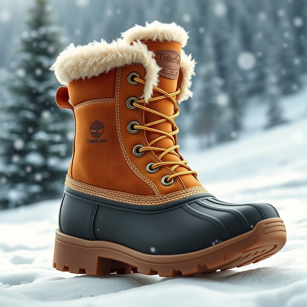 A unique and stylish boot design that fuses the rugged aesthetic of Timberland footwear with the luxurious comfort of UGG
