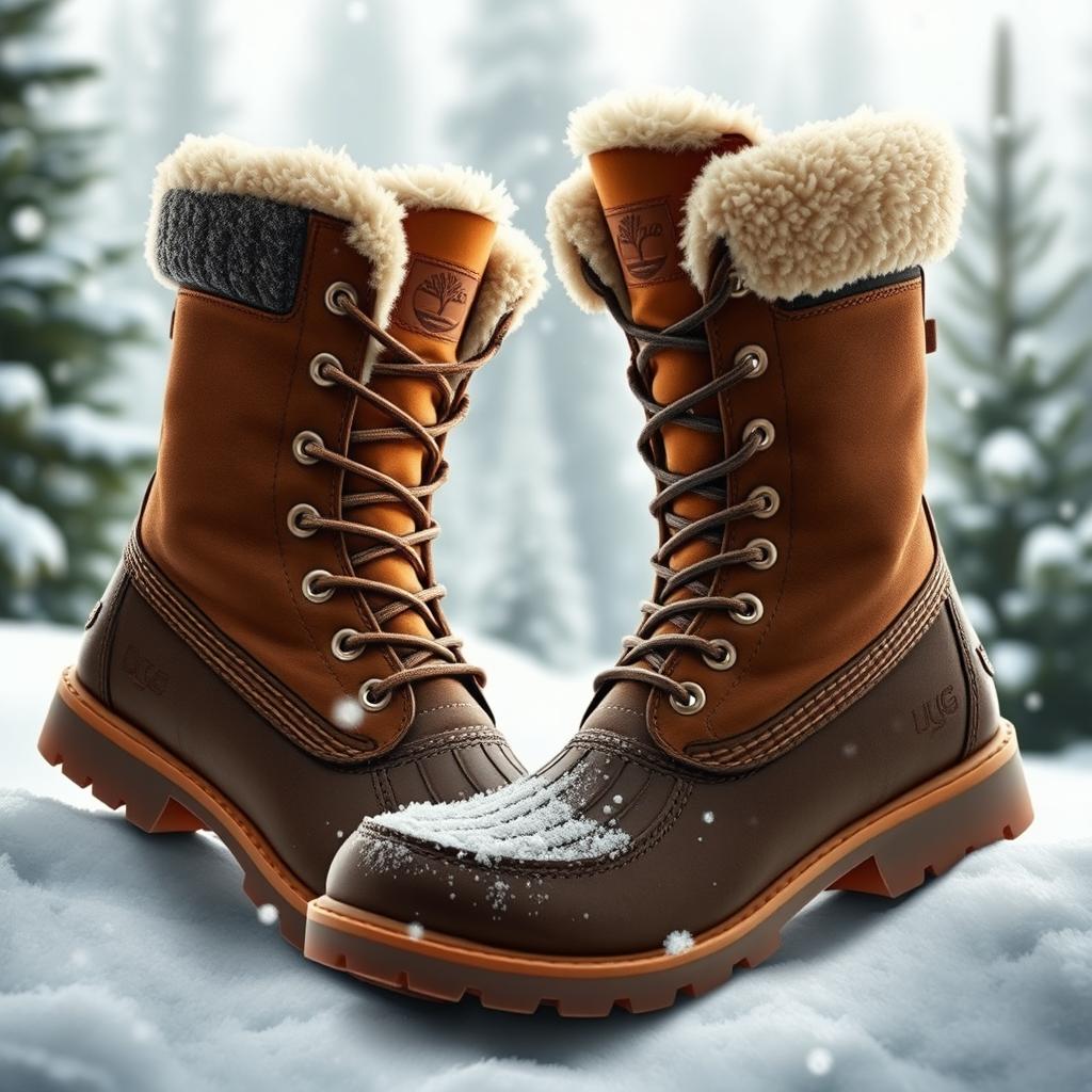 A distinctive boot design that merges the rugged yet stylish appeal of Timberland with the luxurious comfort of UGG