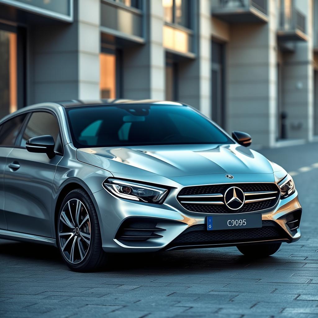 A stunning hybrid design that combines the elegant body of a Citroën C4 Pallas with the luxurious features of a Mercedes-Benz C180